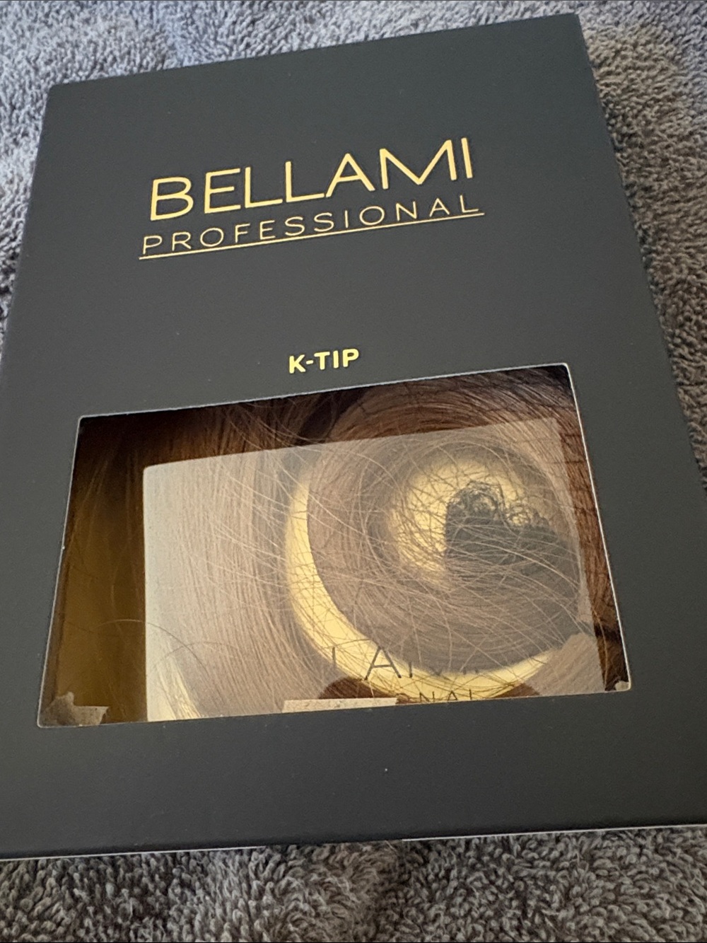 Bellami keratin tip 16” ash brown #8 extensions 25g